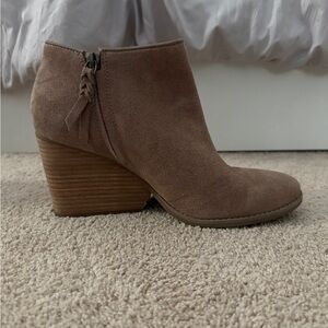 Toms Brown Suede Ankle Booties